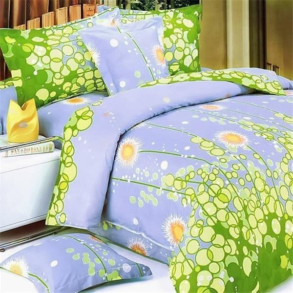 Dandelion Dream 3 Piece Queen Mini Duvet Cover Set, Furnorama, Mfr#: FU378823